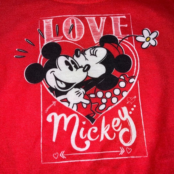 Disney size 4 girls Mickey love shirt - Picture 3 of 6